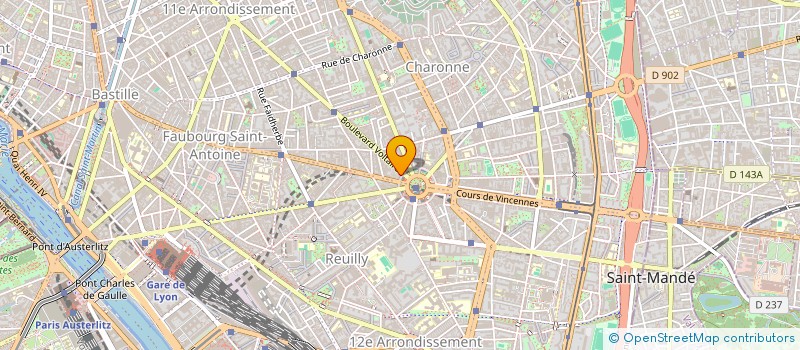 localisation de l'entreprise ASS ACCUEIL FORM PSYCHO CLERGE  PARIS