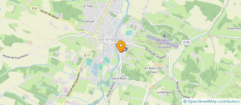 localisation de l'entreprise ASS ACCUEIL HANDICAPE à L'ISLE-EN-DODON