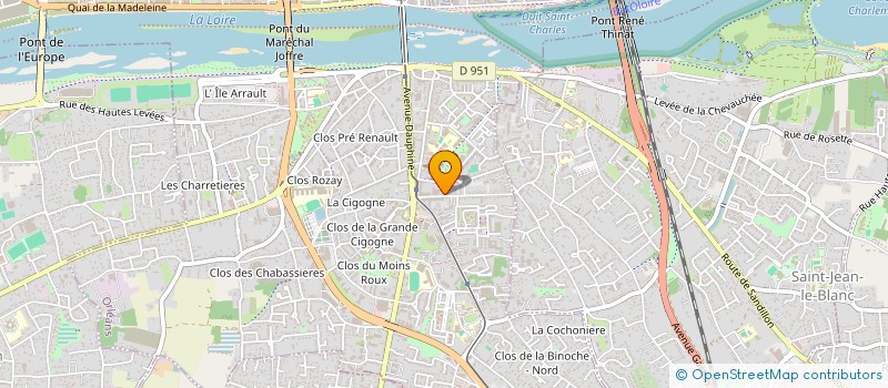 localisation de l'entreprise ASS ACCUEIL HEBERGEMENT FRANCE TELECOM à ORLEANS