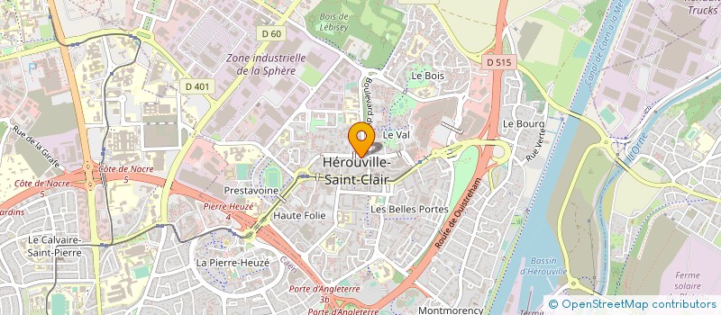 localisation de l'entreprise ASS ACCUEIL JEUNES TRAVAILLEURS à HEROUVILLE-SAINT-CLAIR