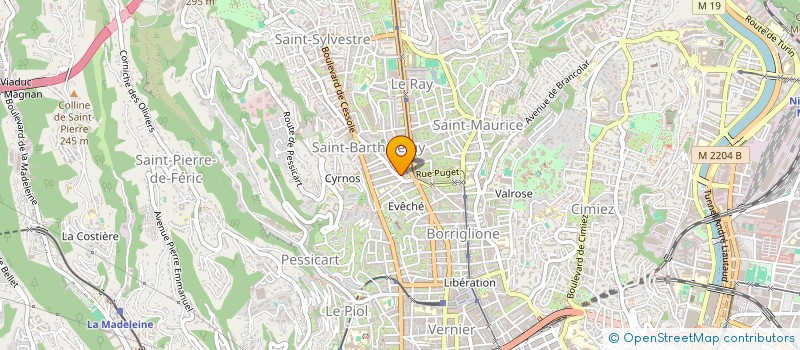 localisation de l'entreprise ASS ACCUEIL LOGEMENT PERSONNEL DOT NICE à NICE