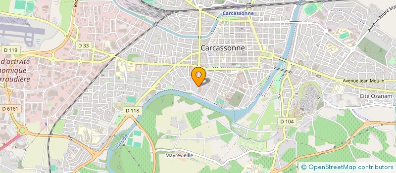 localisation de l'entreprise ASS ACCUEIL LOISIRS HANDICAP MOTEUR à CARCASSONNE