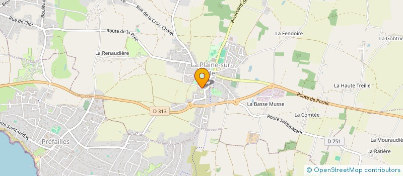 localisation de l'entreprise ASS ACCUEIL MAISON RETRAITE COTE JADE à LA PLAINE-SUR-MER
