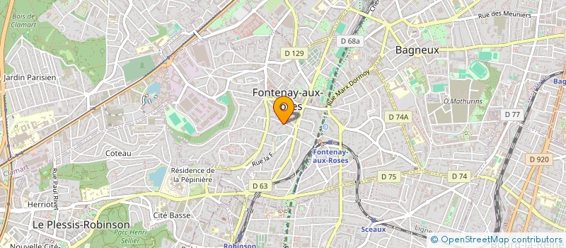 localisation de l'entreprise ASS ACCUEIL MATINAL ELEMENTAIRE ORMEAUX à FONTENAY-AUX-ROSES