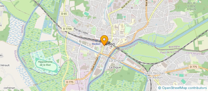 localisation de l'entreprise ASS ACCUEIL REDON CENTRE à REDON