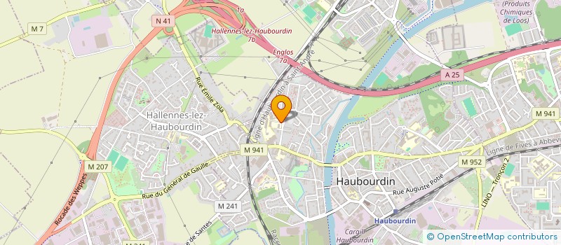 localisation de l'entreprise ASS ACCUEIL SERVICE AIDE HAUBOURDIN à HAUBOURDIN