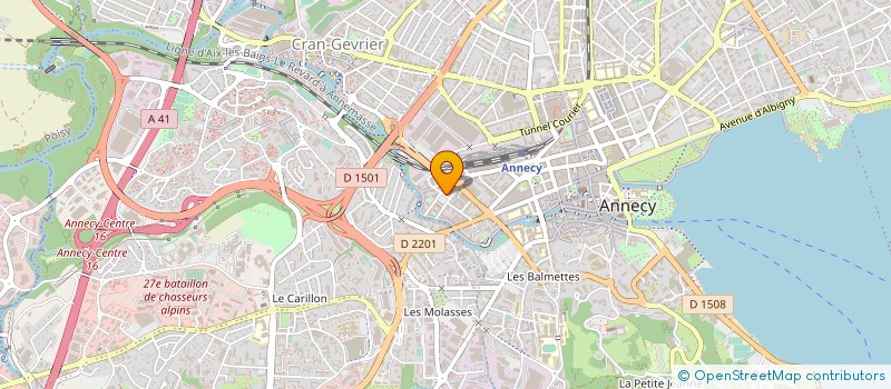 localisation de l'entreprise ASS ACCUEIL TRAV ETUD ET STAG HTE SAVOIE à ANNECY