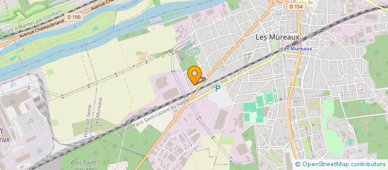 localisation de l'entreprise ASS ACCUEILS AUMONERIE LYCEE PROF à LES MUREAUX