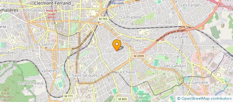 localisation de l'entreprise ASS ACI COM  CLERMONT-FERRAND