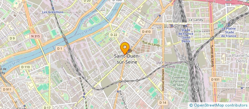 localisation de l'entreprise ASS ACISO BETH HANNA à SAINT-OUEN-SUR-SEINE