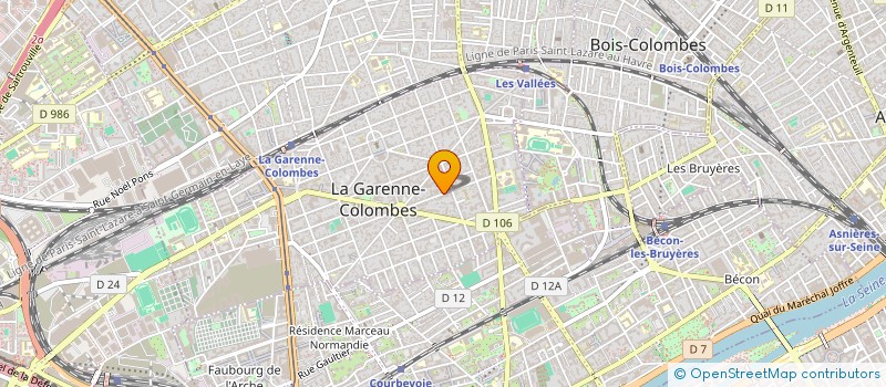 localisation de l'entreprise ASS ACTIF NORD EST  LA GARENNE-COLOMBES