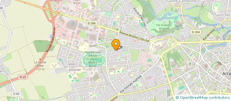 localisation de l'entreprise ASS ACTION CADRES EMPLOI TEMPS PARTAGE à ARRAS