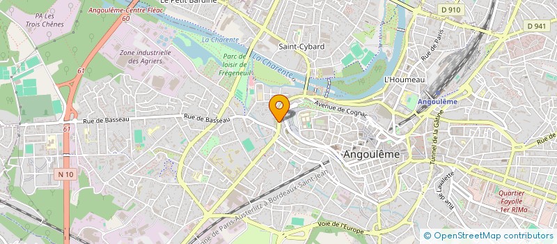 localisation de l'entreprise ASS ACTION CULTURELLE OUVRIERE à ANGOULEME