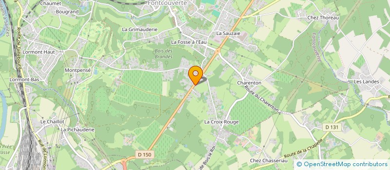 localisation de l'entreprise ASS ACTION JEUNESSE FAMILLE DE SAINTES  FONTCOUVERTE