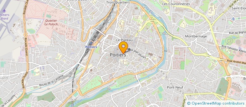 localisation de l'entreprise ASS ACTION POITEVINE AVEC LES IMMIGRES  POITIERS