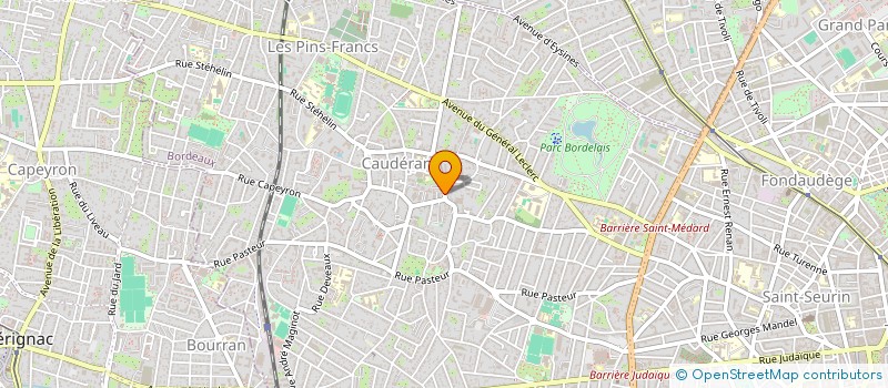 localisation de l'entreprise ASS ACTION SANITAIRE SOCIALE AQUITAINE à BORDEAUX
