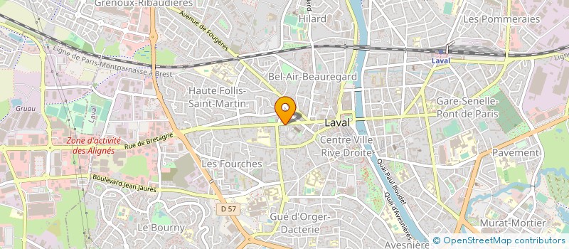 localisation de l'entreprise ASS ACTION SIDA à LAVAL