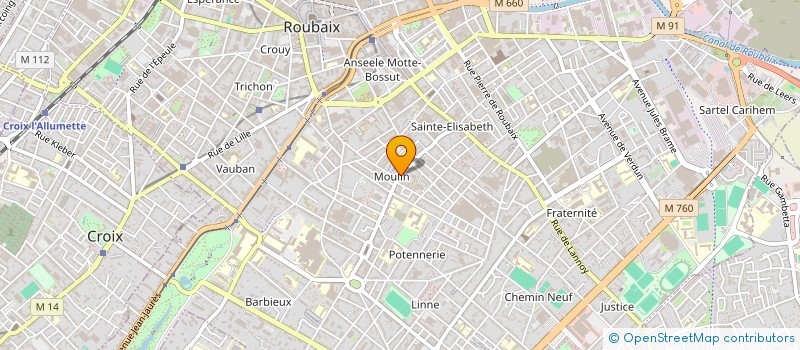 localisation de l'entreprise ASS ACTION SOCIALE D AIDE AU DEVELOPPEMENT RURAL  ROUBAIX