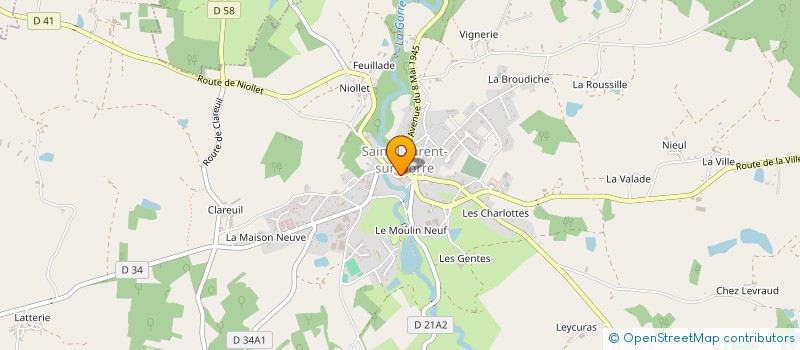 localisation de l'entreprise ASS ACTION SOCIALE PERSONNES AGEES à SAINT-LAURENT-SUR-GORRE