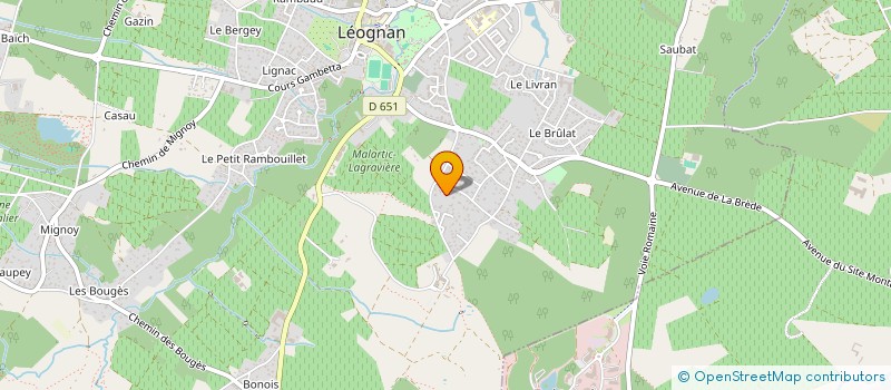 localisation de l'entreprise ASS ACTIONNA à LEOGNAN