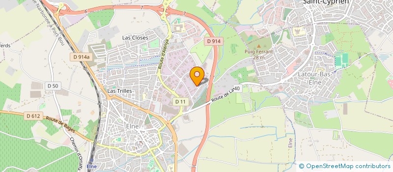 localisation de l'entreprise ASS ACTIONS BIEN-ETRE LE MAINTIEN A DOMICILE à ELNE