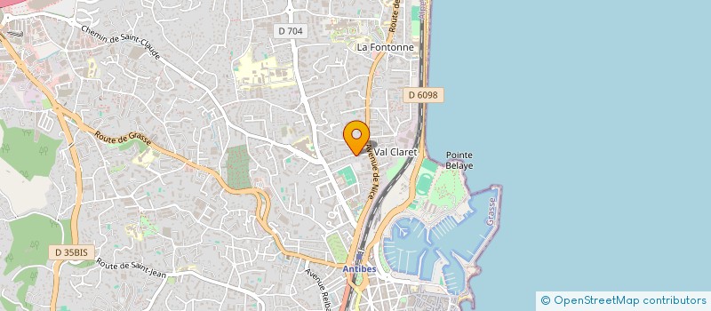 localisation de l'entreprise ASS ACTIONS CONTRE L'INDIFFERENCE à ANTIBES