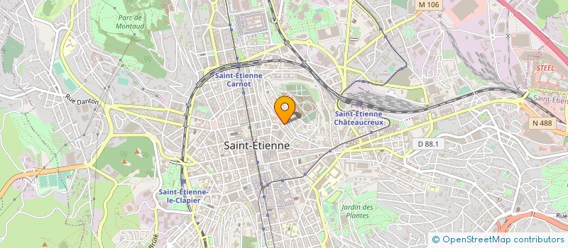 localisation de l'entreprise ASS ACTIONS JEUNES à SAINT-ETIENNE