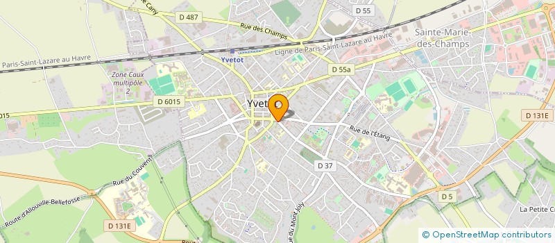 localisation de l'entreprise ASS ACTIONS LOISIRS JEUNES à YVETOT