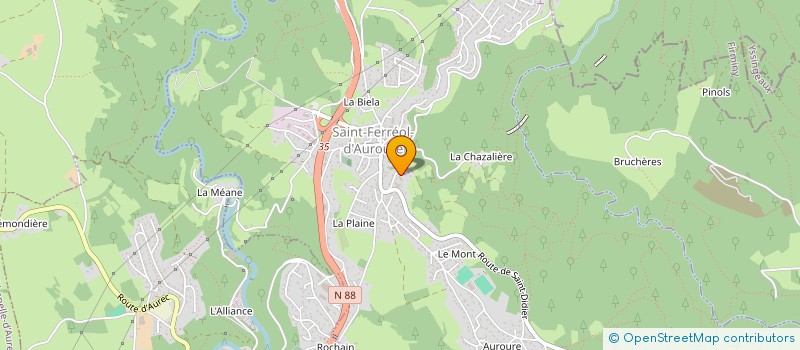 localisation de l'entreprise ASS ACTIV LOISIRS à SAINT-FERREOL-D'AUROURE