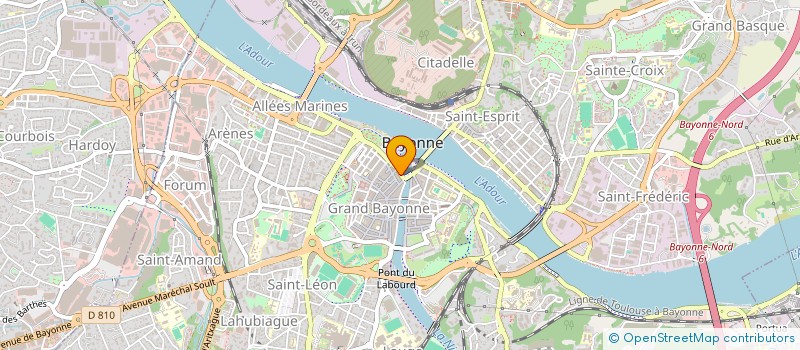 localisation de l'entreprise ASS ACTIVITE BAYONNE CTRE VILLE à BAYONNE
