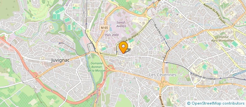 localisation de l'entreprise ASS ACTIVITES LOISIRS DETENTE POUR TOUS à MONTPELLIER