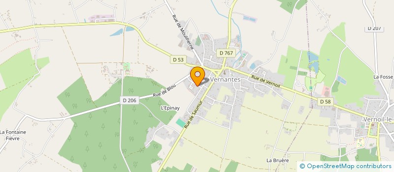 localisation de l'entreprise ASS ADAPTATION ET INSERTION SOCIALE à VERNANTES