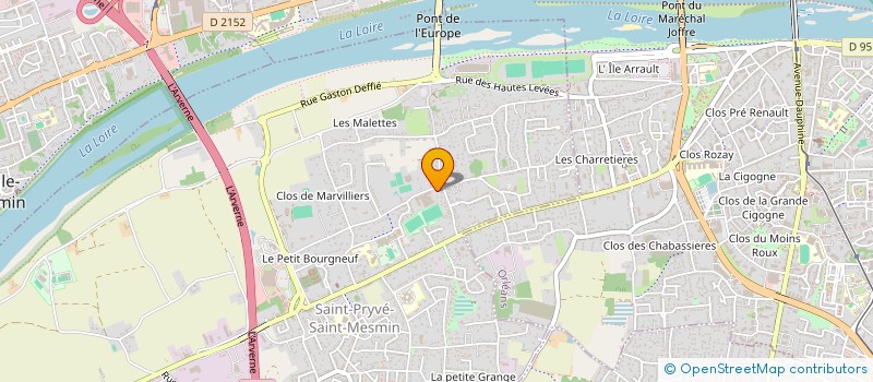 localisation de l'entreprise ASS ADAPTATION SOCIALE DEFICIENTS MOTEUR à SAINT-PRYVE-SAINT-MESMIN