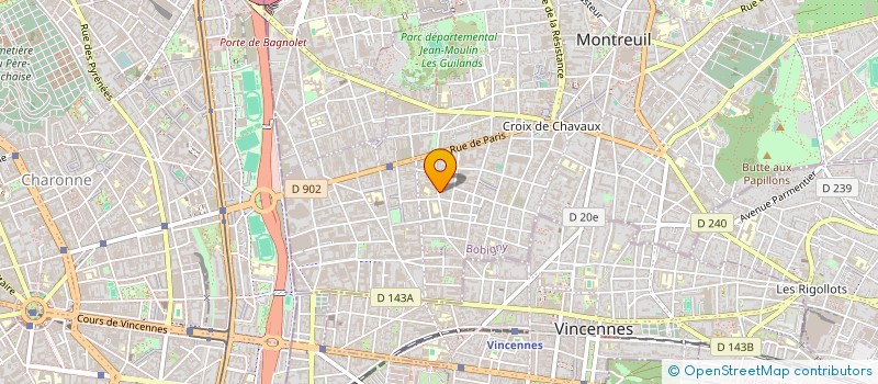 localisation de l'entreprise ASS ADEAC ETUDIANTS ACTION COMMERCIALE à MONTREUIL