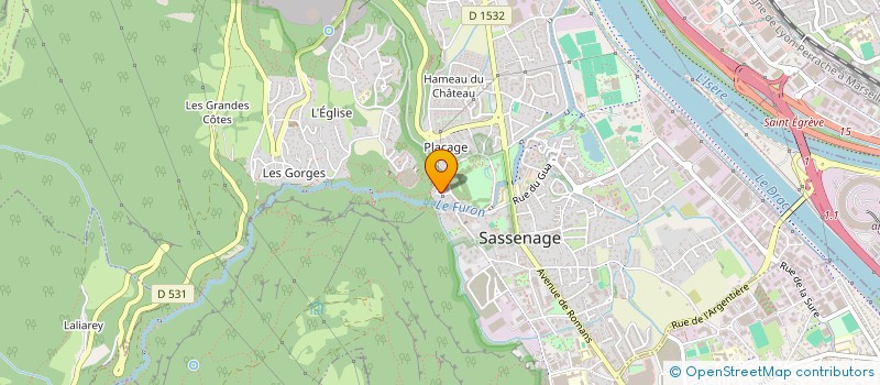 localisation de l'entreprise ASS  ADEKS  SASSENAGE