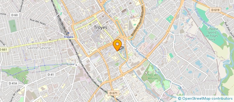 localisation de l'entreprise ASS ADMINIST & DEVELOP ETUDES MEDICALES à TROYES