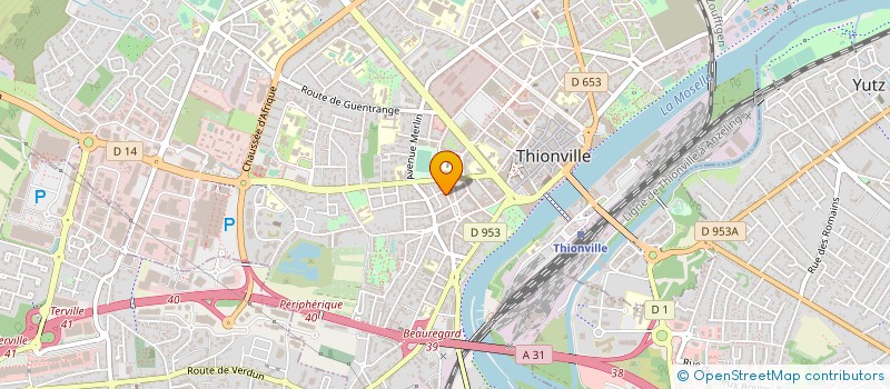 localisation de l'entreprise ASS ADMINIST FACILES ECRIVAINS PUBLICS  THIONVILLE