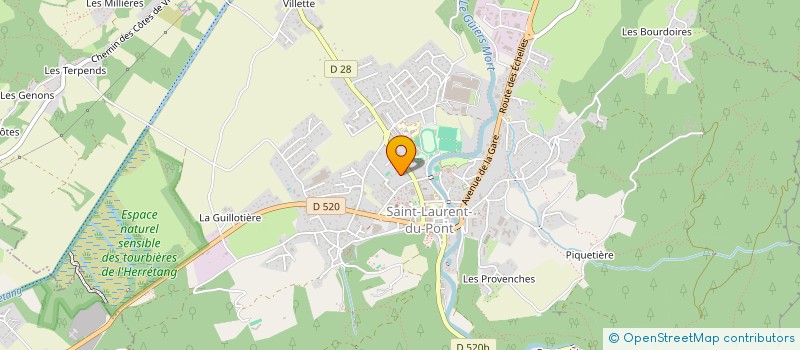 localisation de l'entreprise ASS ADMR CHARTREUSE VALDAINE  SAINT-LAURENT-DU-PONT