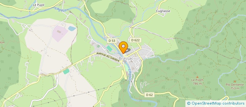 localisation de l'entreprise ASS ADMR DE BRASSAC  BRASSAC