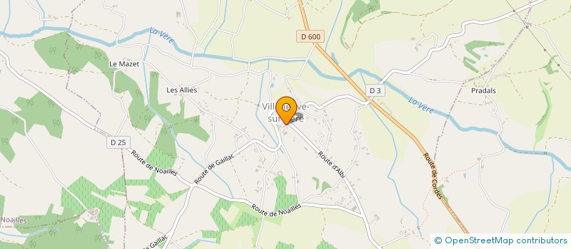 localisation de l'entreprise ASS ADMR DE LA VALLEE DE LA VERE à VILLENEUVE-SUR-VERE