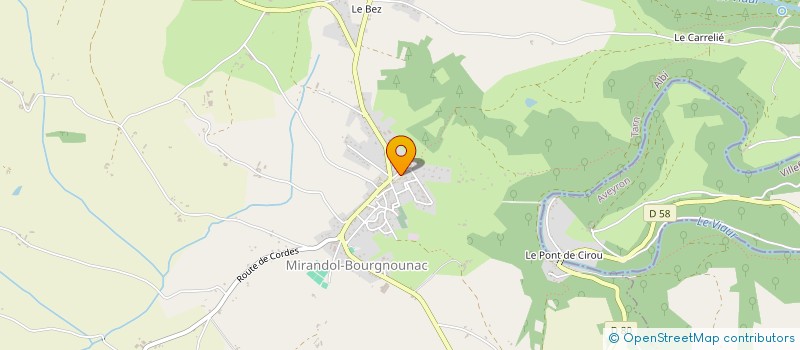 localisation de l'entreprise ASS ADMR DE MIRANDOL BOURGNOUNAC à MIRANDOL-BOURGNOUNAC