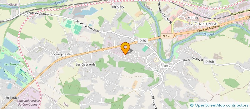 localisation de l'entreprise ASS ADMR DE SAIX à SAIX