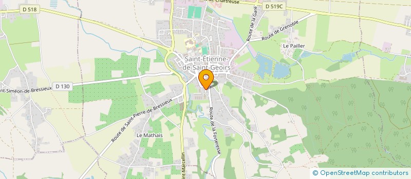 localisation de l'entreprise ASS ADMR LA RICANDELLE  SAINT-ETIENNE-DE-SAINT-GEOIRS