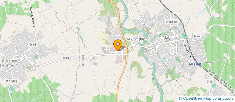 localisation de l'entreprise ASS ADMR SSIAD BEZIERS NORD à MAGALAS