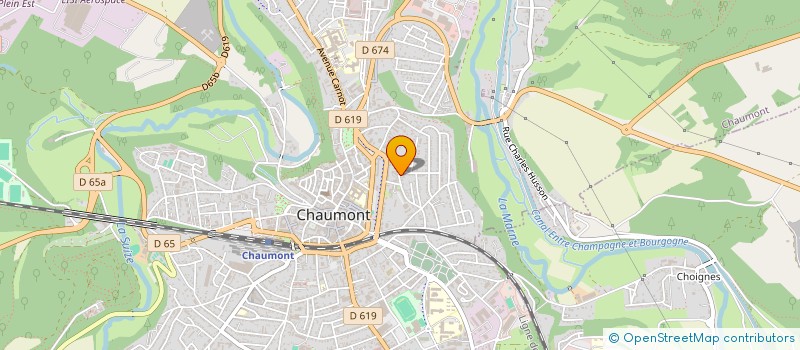 localisation de l'entreprise ASS ADOLESCENTS JEUNESSE CHAUMONT à CHAUMONT