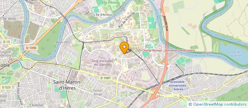 localisation de l'entreprise ASS  AEDSI  SAINT-MARTIN-D'HERES