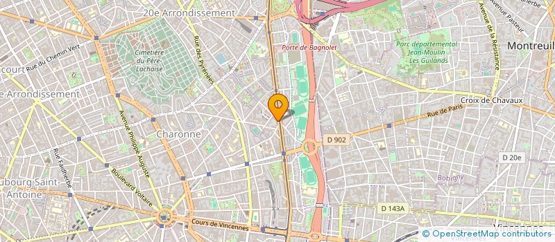 localisation de l'entreprise ASS  AERO BOULEVARD CREAT  PARIS