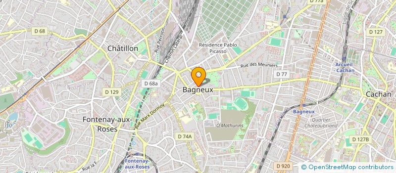 localisation de l'entreprise ASS AFA BAGNEUX 92 à BAGNEUX