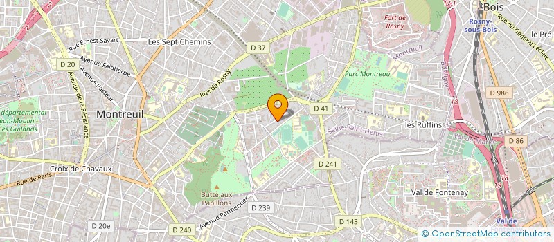 localisation de l'entreprise ASS AFRICAINE ECHANGES CULTURELS à MONTREUIL