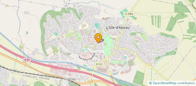 localisation de l'entreprise ASS AFRIQUE URGENCE  L'ISLE-D'ABEAU